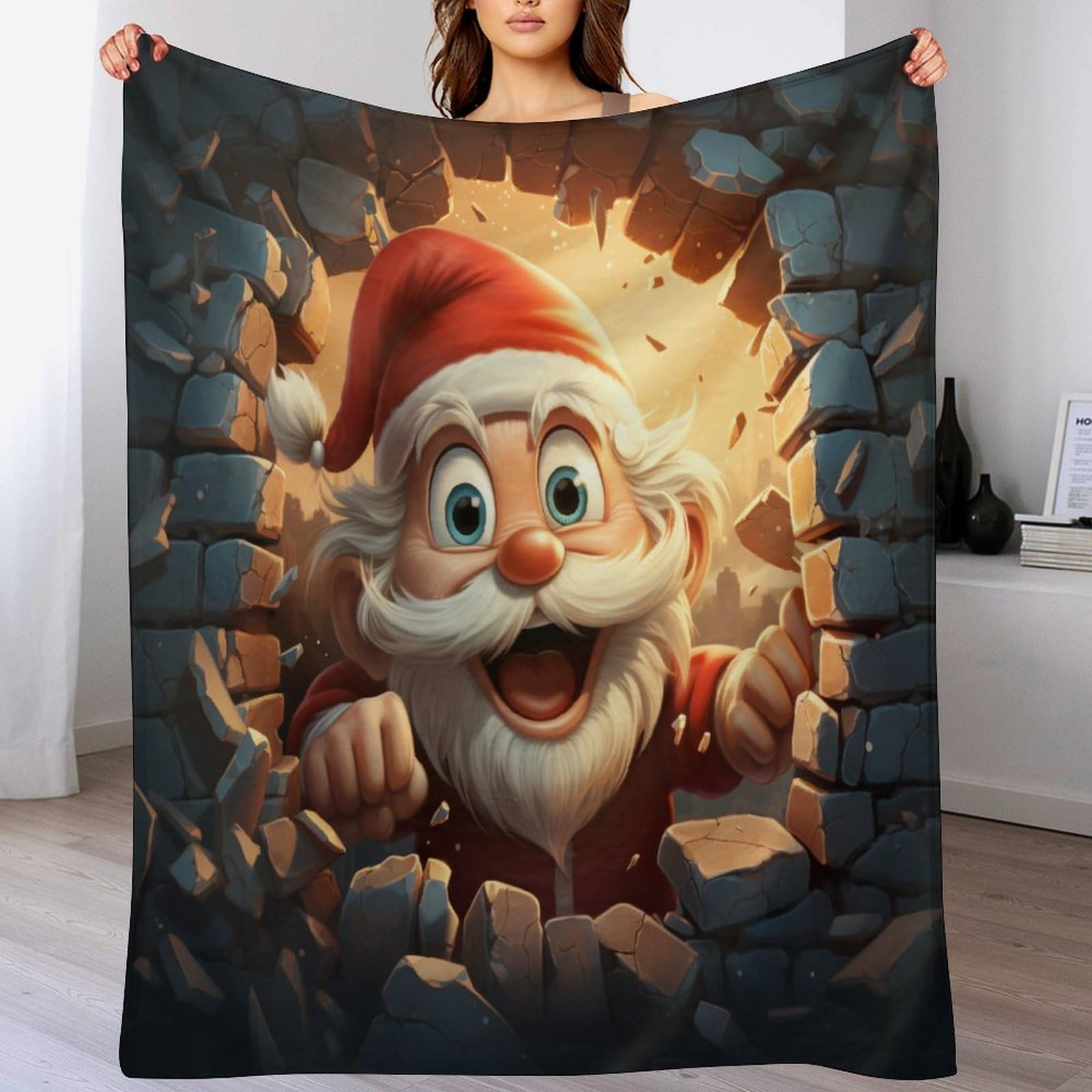 Couverture Noël 3D, le cadeau idéal chaud et super doux
