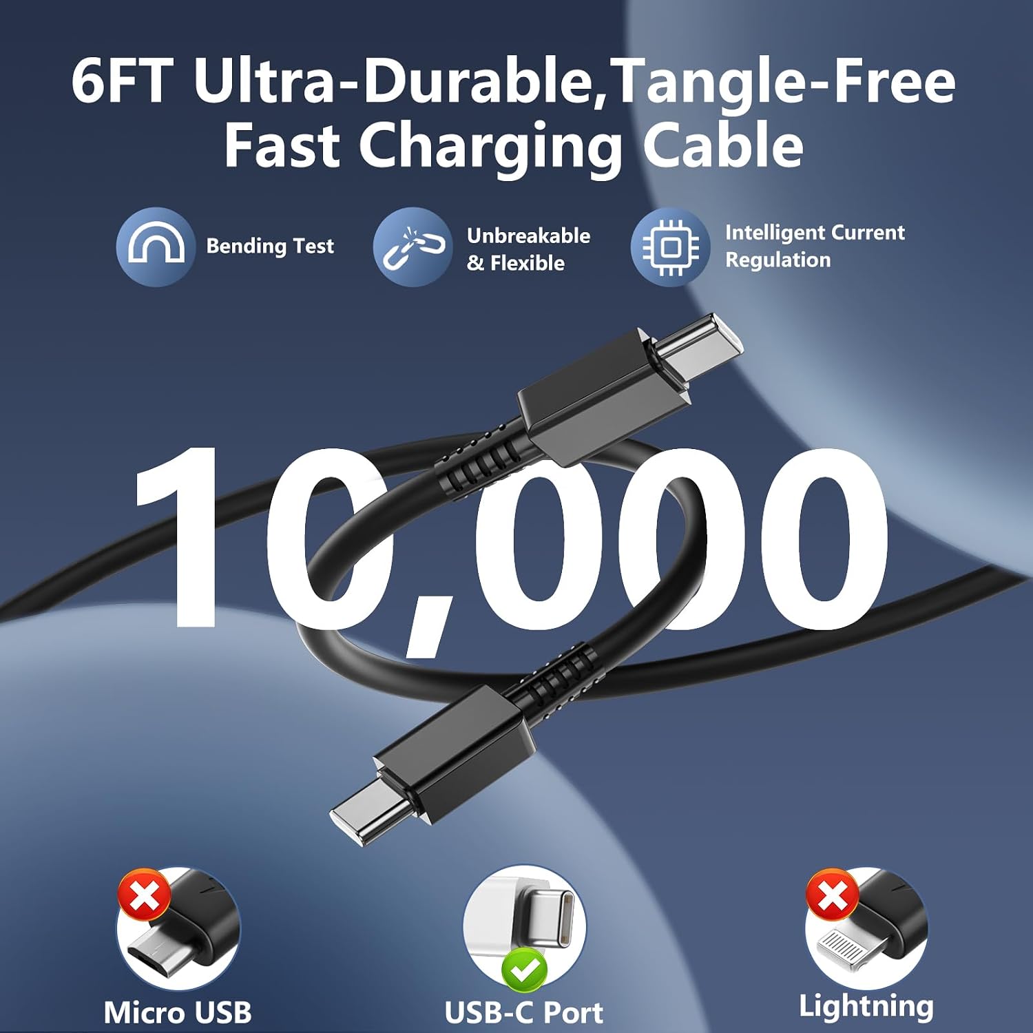 65W USB C Charger for Samsung S26Ultra,3Port GaN Type C Wall Charger | PD 100W 3-Port GaN Type C Wall Charger，6FT USB-C Cable Included, for Samsung Galaxy S26 Ultra，iPhone 17 Serie,MacBook, iPad