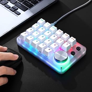 Amazon | Koolertron ノブ付け 片手キーボード 2つ補助キー付き