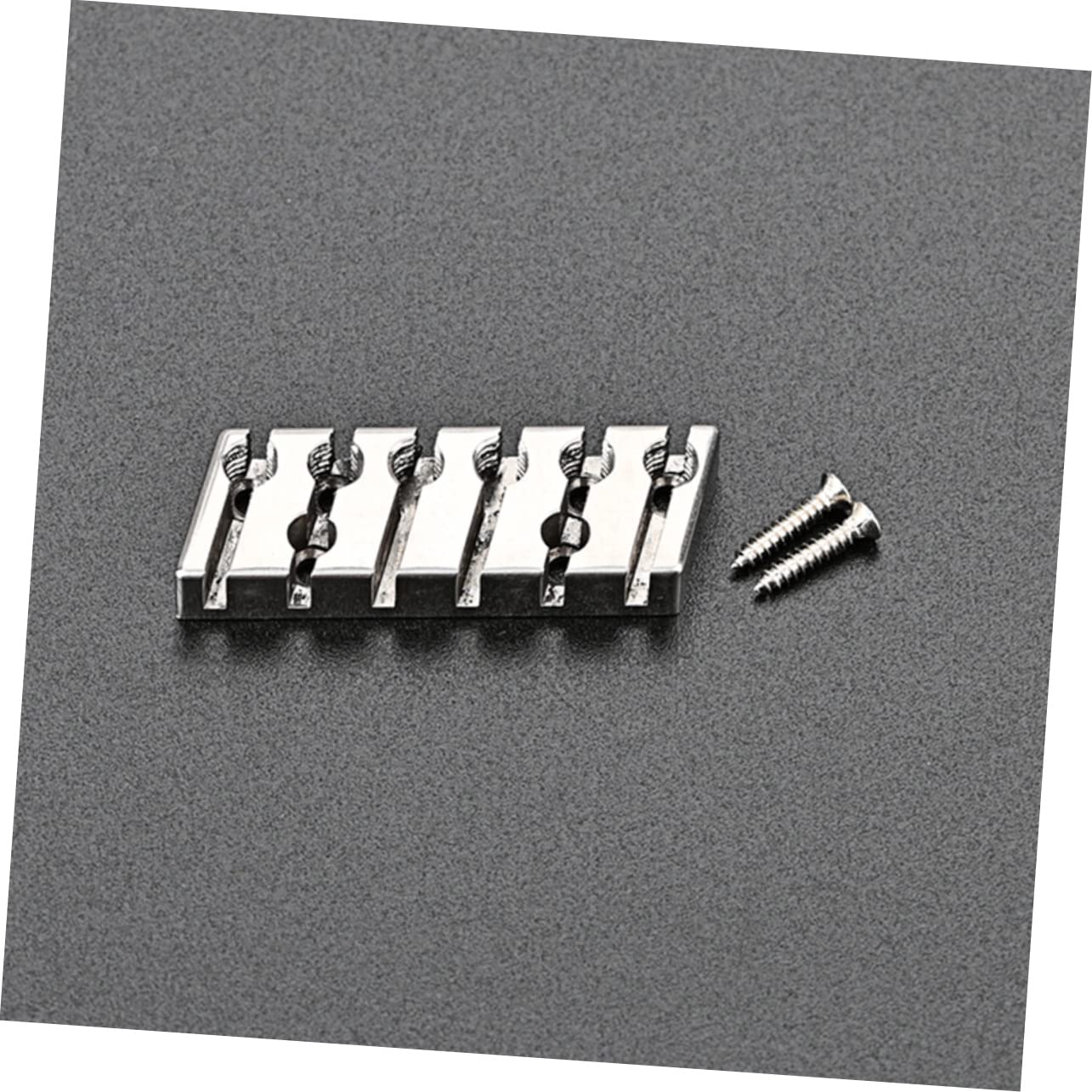 Toyvian 2stücke Headless Guitar Bridge Vintage Style Mit String Lock Bass Saiten Schräg Hochwertige Gitarren-zubehörteile Für Musiker Und Bands