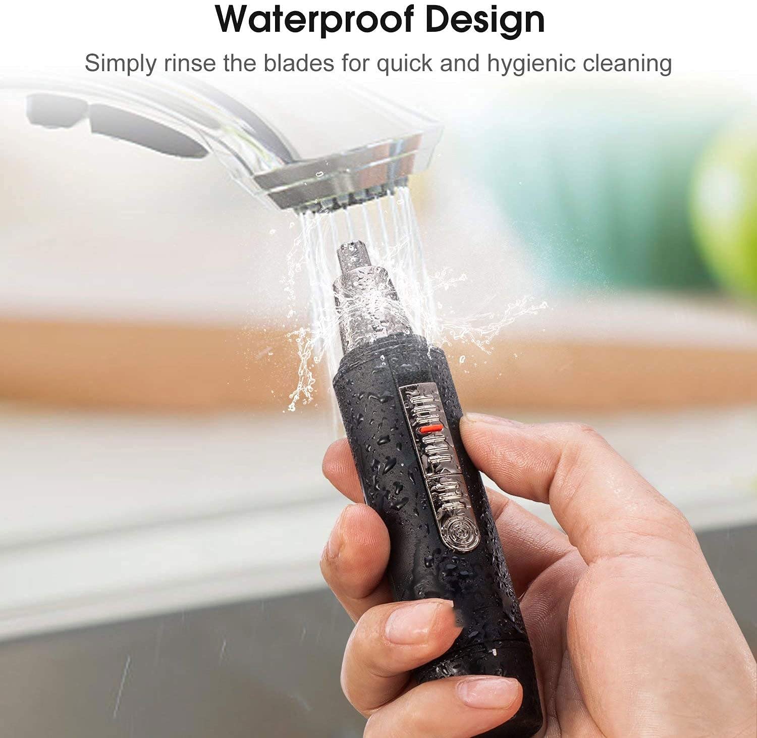 Trimmer per capelli per uomo e naso per uomo, 2021 Professional USB Ricaricabile Nostril Sistema di pulizia dei capelli nasali, clippers per capelli naso impermeabile leggero per le donne (argent