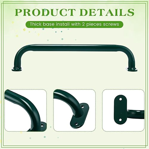 Miniatura 3 de Zonon Juego de 6 manijas de seguridad para patio de recreo de 17 pulgadas, juego de columpios de metal para niños, juego de columpios al aire libre,