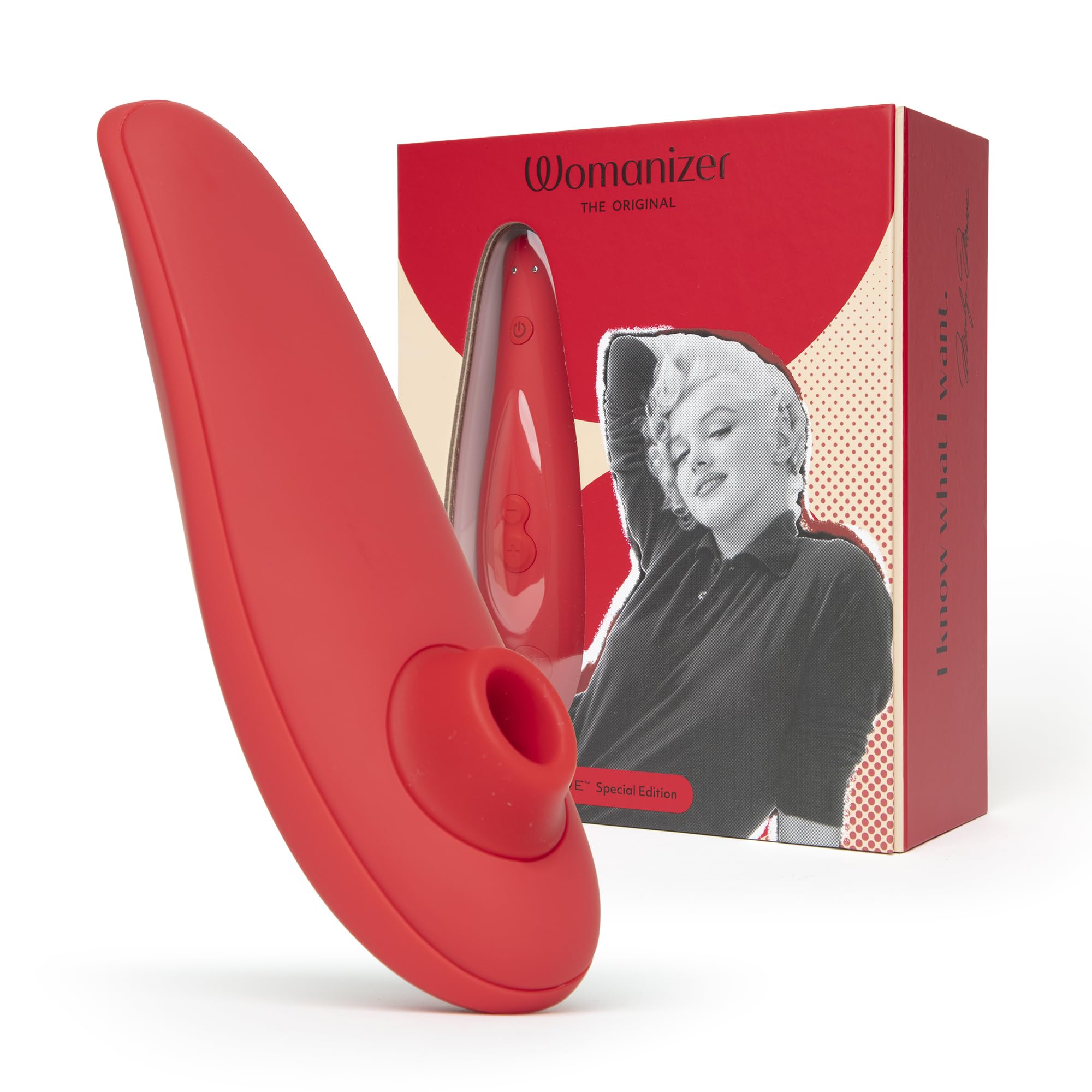 Amazon.com: Womanizer x Marilyn Monroe Special Edition Clitoris Vibrator  for Women | Clit Sucker Adult Toys | Vibrating Sex Toy | Clitoral  Stimulator with 12 Suction Speeds | Waterproof & Rechargeable|Red : Health  & Household
