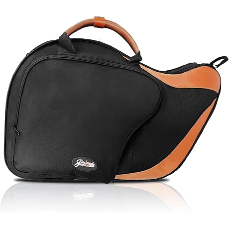 Dual Double French Horn Bag Backpack French Horn Case Lightweight Shoulder Cases...