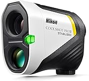 Nikon COOLSHOT PROIII STABILIZED Golf Laser Rangefinder | Waterproof 6X Monocular Optics with Hyper Read, Slope Compensation &amp; Dual Locked ON Quake | Golf &amp; Actual Distance Modes