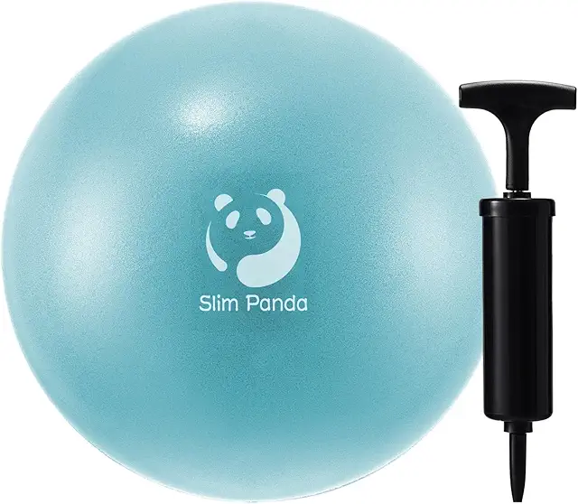 Slim Panda 23cm Yoga Ball - Small Pilates Exercise Ball for Therapy & Fitness