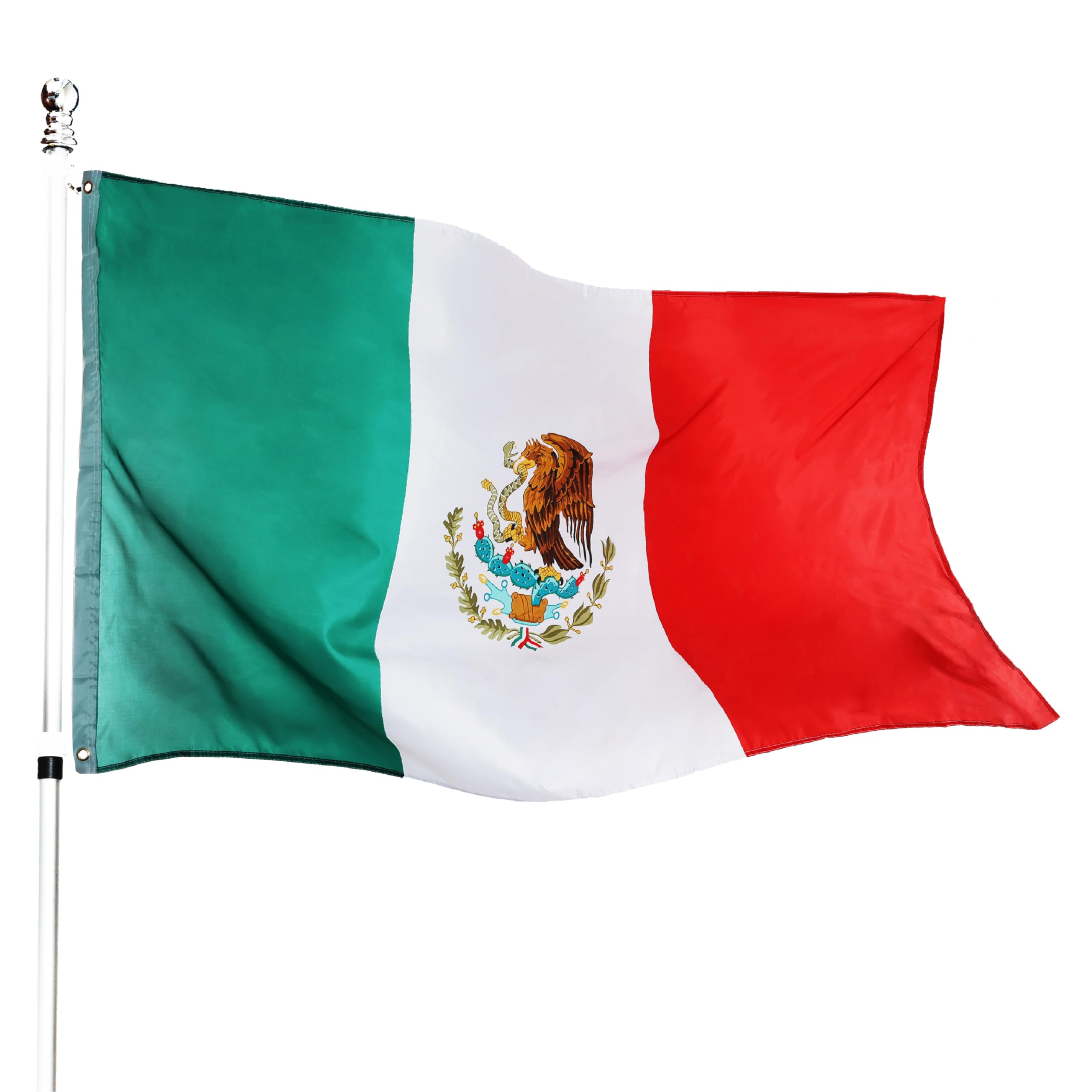 I LOVE FANCY DRESS Large 5ft X 3ft Mexican Flag - Pack of 12 - Mexican Flag 5ft (152cm/60) X 3ft (91cm/36) - Perfect for Mexican Events or Occasions