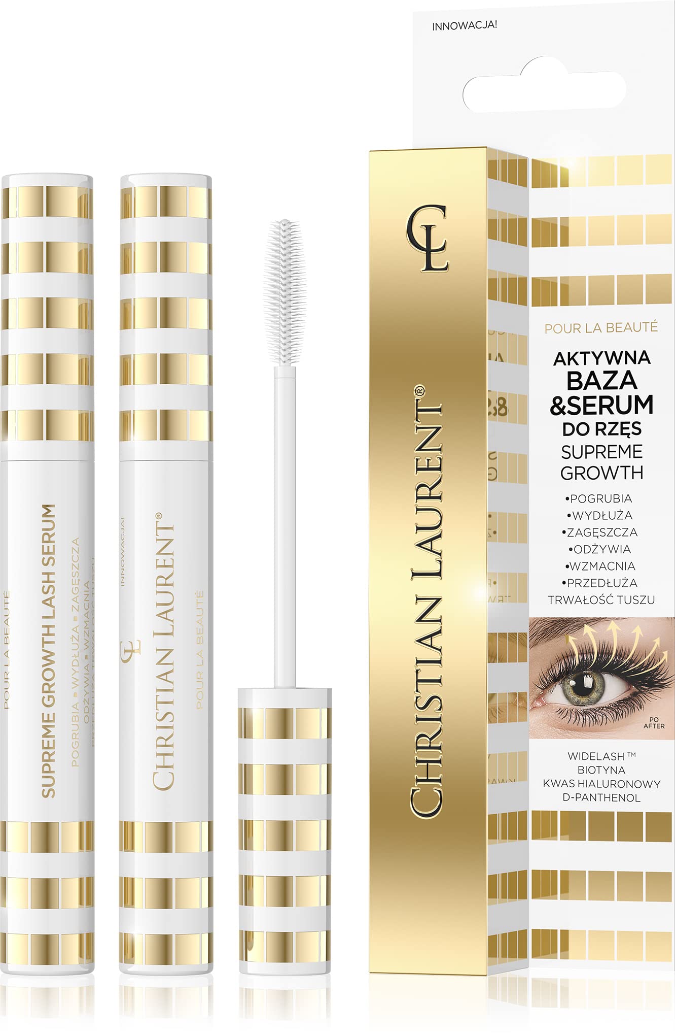 CHRISTIAN LAURENT EYELASH BASE AND SERUM SUPREME GROWTH 10ML