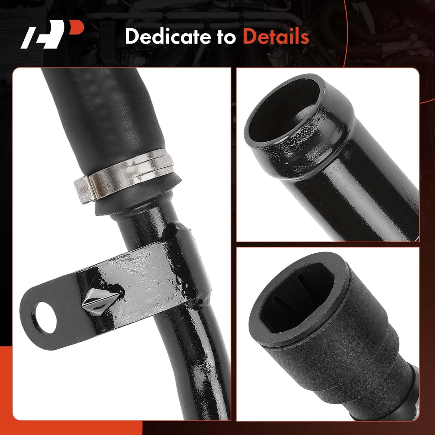 A-Premium Outlet HVACヒーターホースパイプラインアセンブリ クランプ付きシボレーシルバラード2500 HD Cl