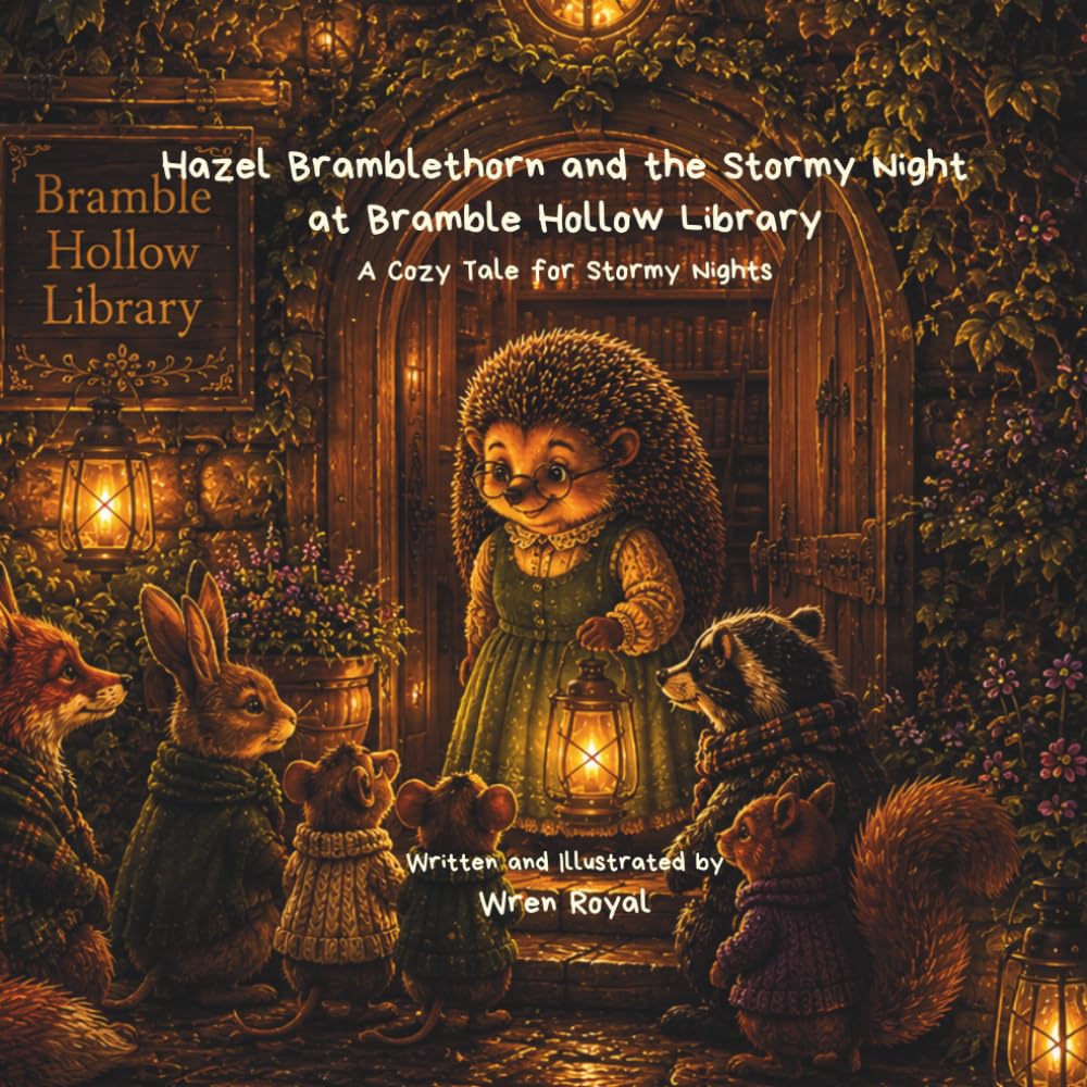 Hazel Bramblethorn and the Stormy Night at Bramble Hollow Library: A Cozy Tale for Stormy Nights