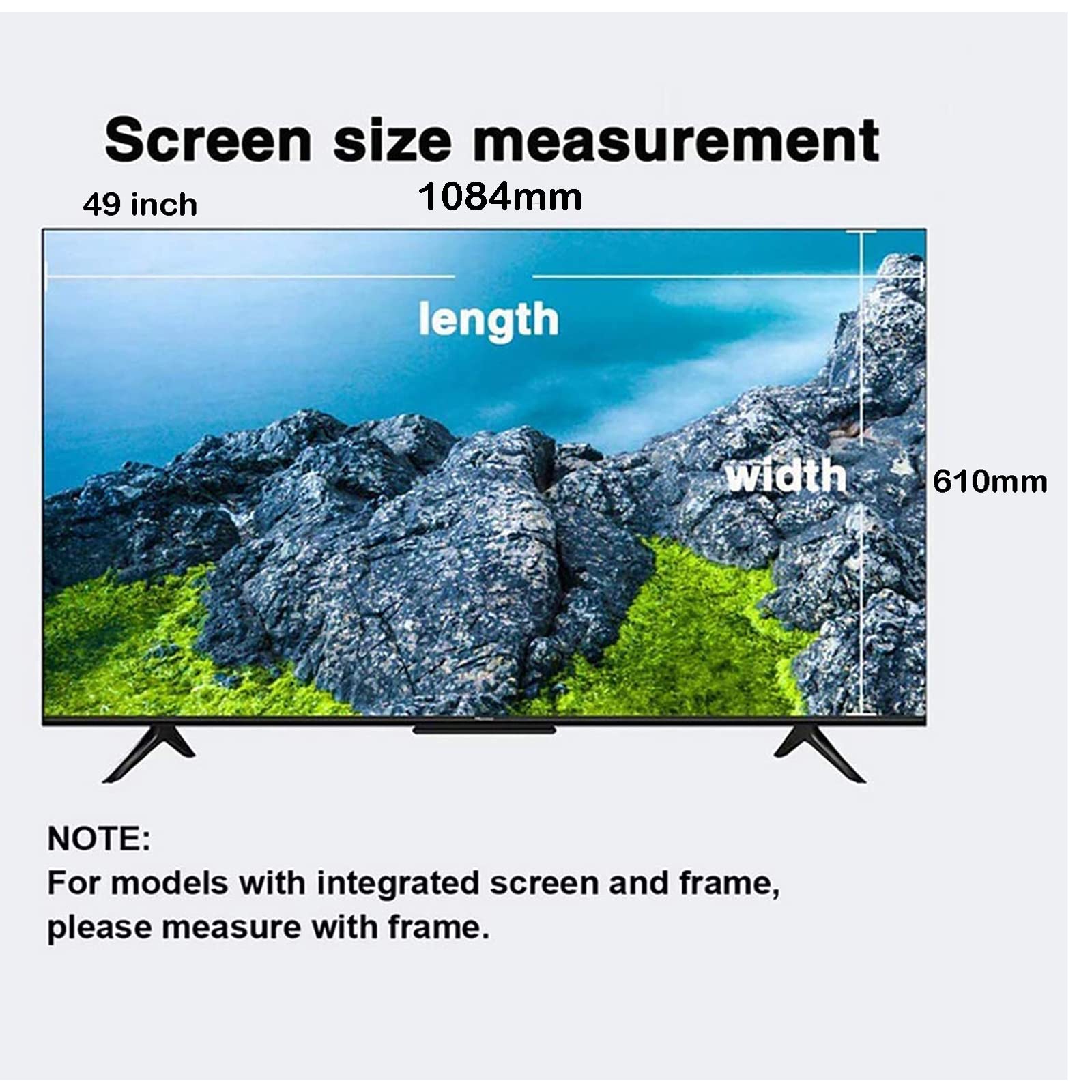 Salvaschermo TV LEYF Per 55 Pollici - Pellicola Protettiva Trasparente Anti-Urto Per LCD, LED, OLED
