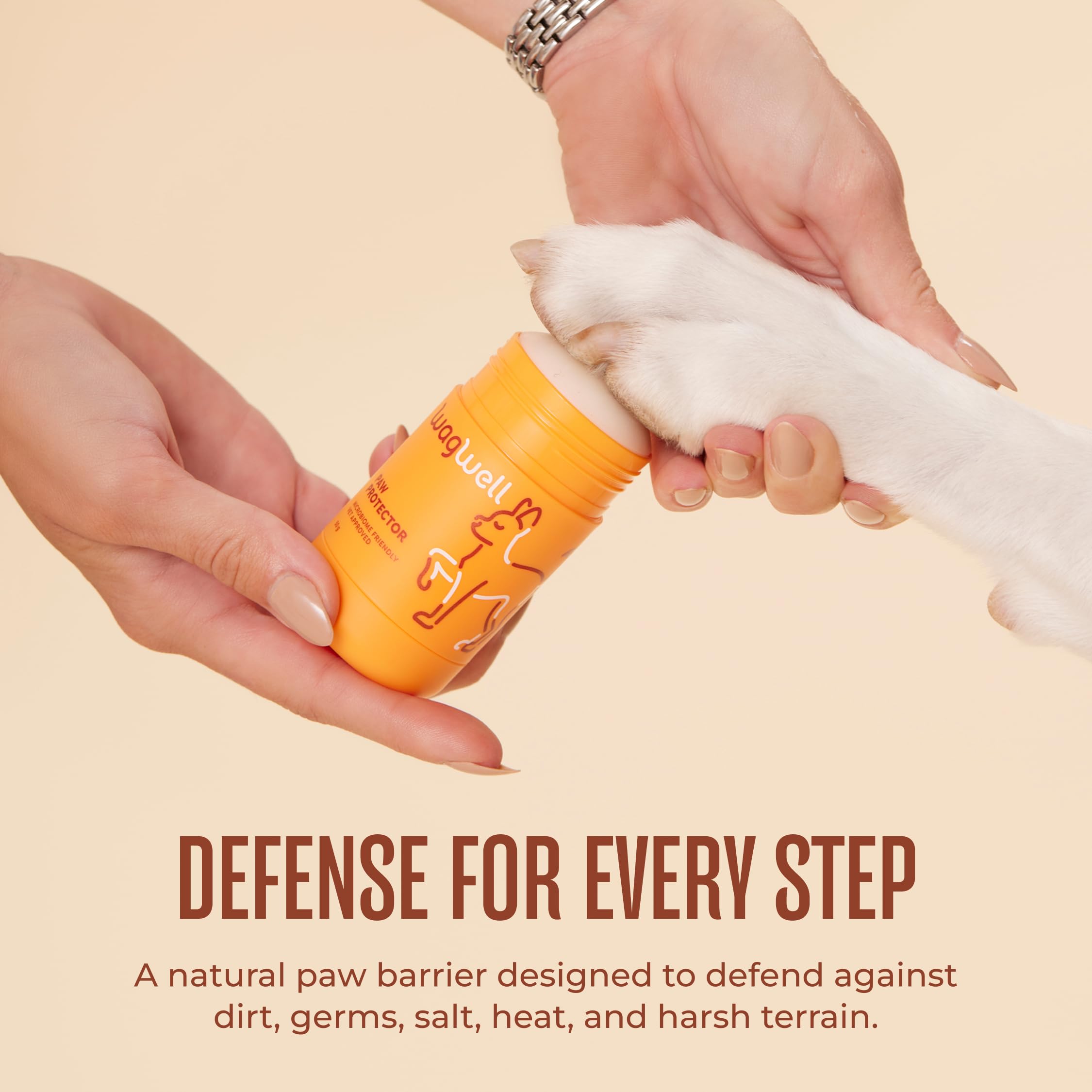 WagWell Paw Protector Dog Paw Balm | Lick-Safe, Vet-Approved Paw & Nose Balm | Microbiome-Friendly, Dermatologist Tested | Hot Pavement & Cold Weather Protection | To Hydrate, Condition & Protect Paws - image 5