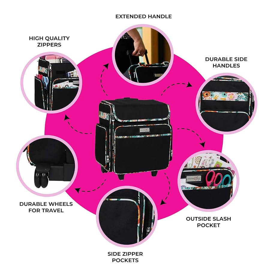 Amazon.co.jp: Everything Mary ブラック&フローラル キャスター