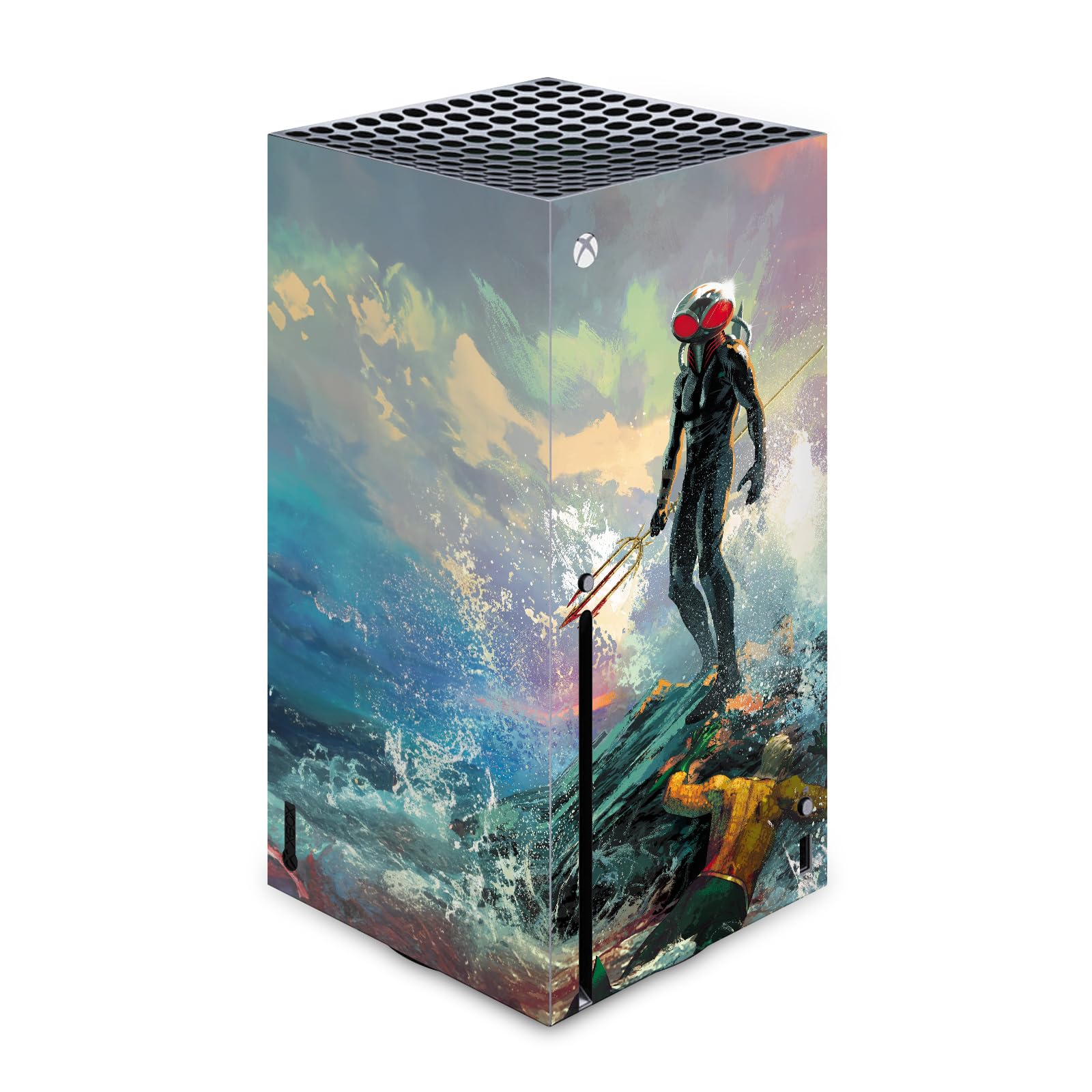 Sticker Xbox Series X décor de salon gaming Aquaman vinyle