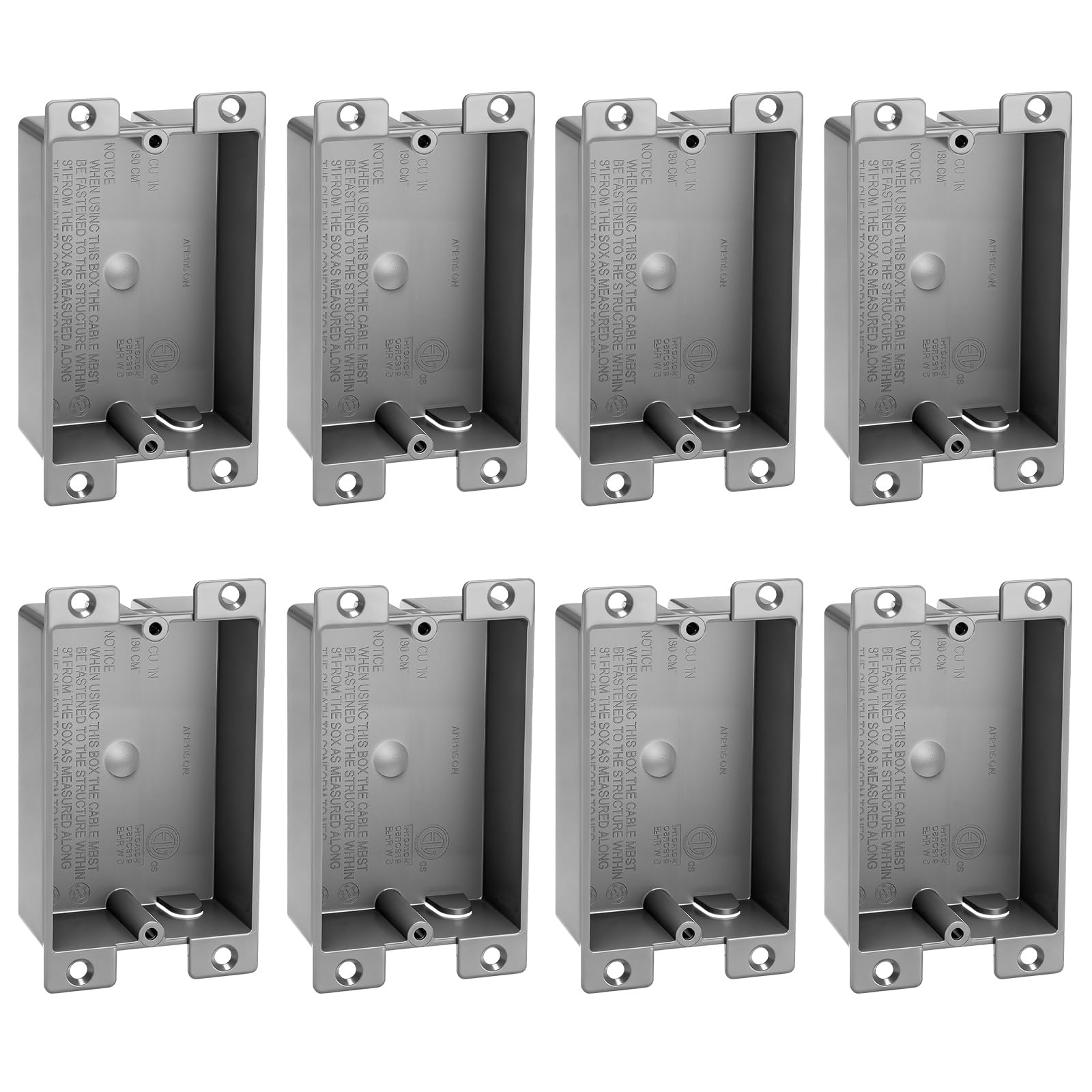 Relaxweex 4 Pack Shallow Electrical Outlet Boxes Single Gang 8 Cubic Inch — Amazon image 9