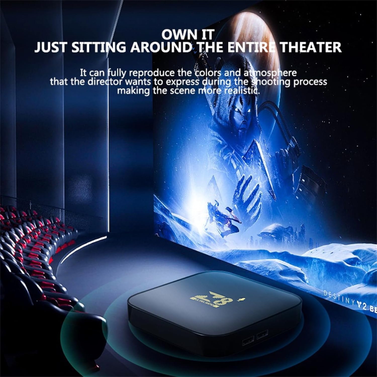 WUYJTIF z8 S905L Smart TV Box displaying its home screen with various app icons