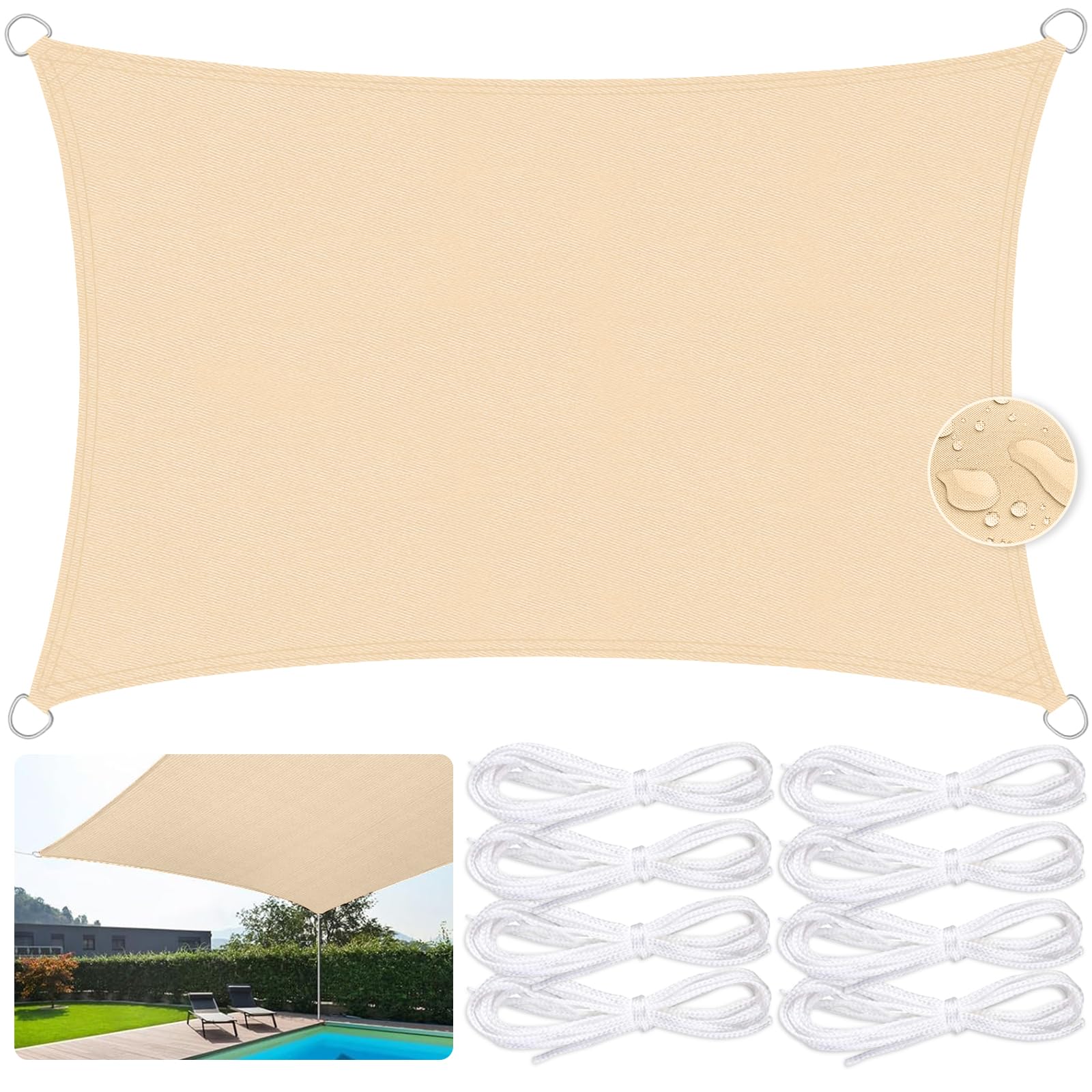 voile d'ombrage imperméable