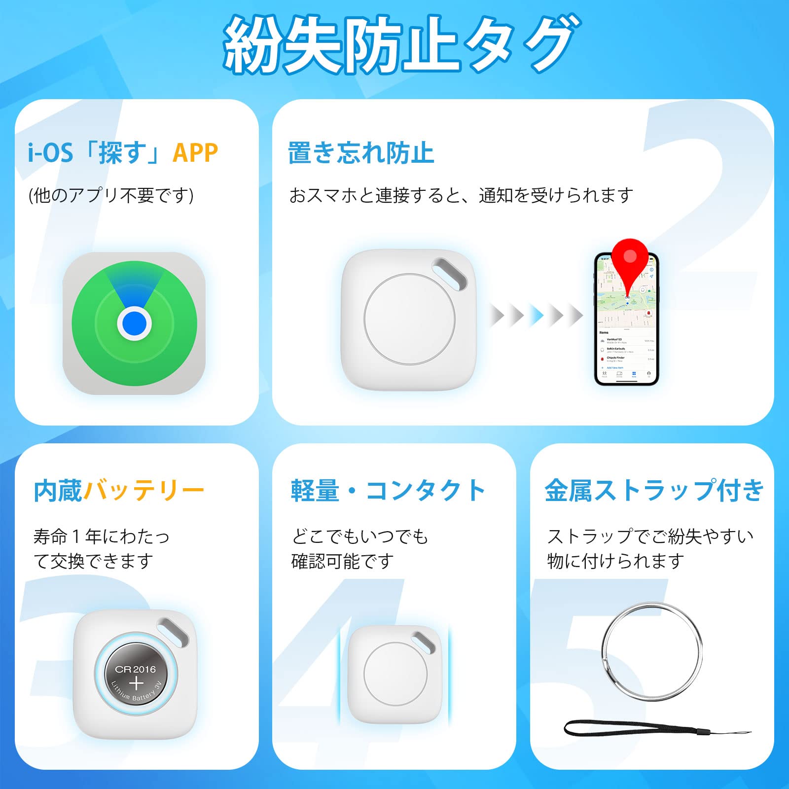 Amazon.co.jp: 紛失防止タグ 追跡タグ 小型 2023最新型 スマート