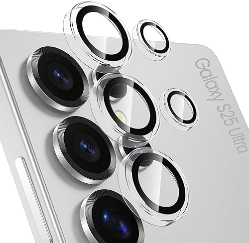 Miniatura 20 de Tensea Protector de lente de cámara compatible con Samsung Galaxy S26 Ultra, protector de pantalla de vidrio templado 9H, anillo individual de