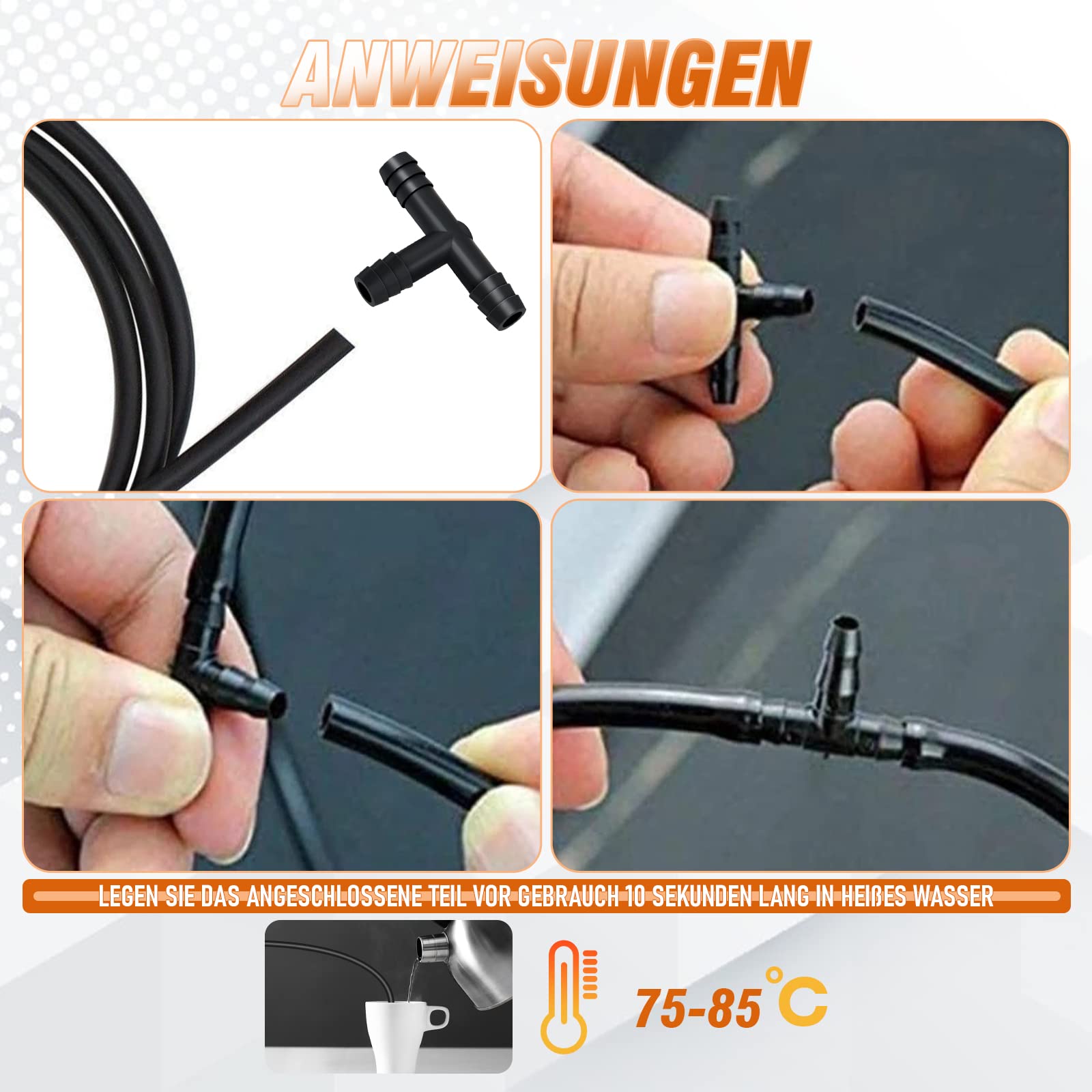 113-teiliges Schlauchverbinder Set - T-Stücke & Reduzierstücke Aus Nylon