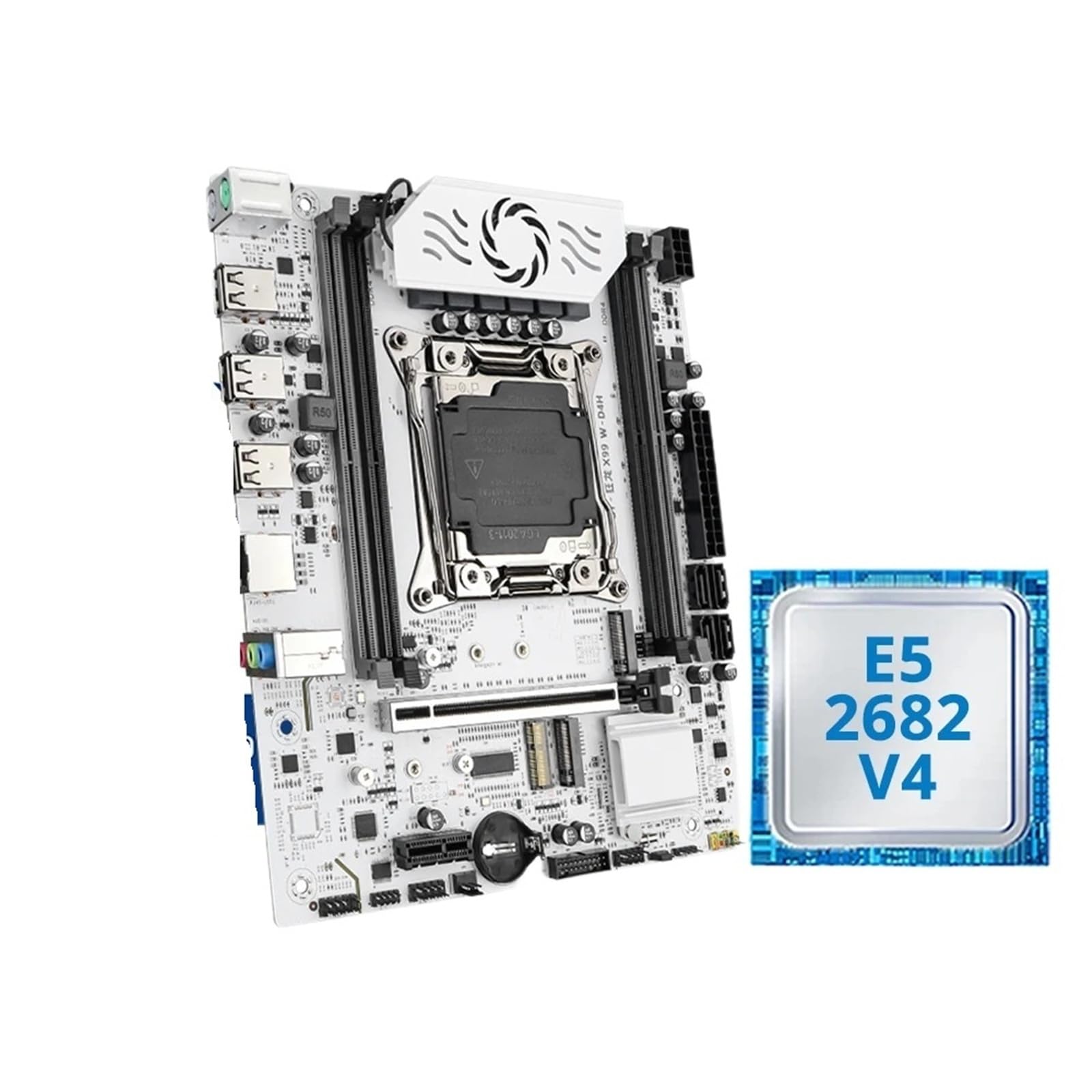 Placa Base X99 combinada Xeon E5 2682 V4 DDR4 8GB M.2 | Kit de escritorio completo que incluye placa X99, CPU E5 2682 V4, RAM DDR4 de doble canal de 8 GB a 2133 MHz(Motherboards)