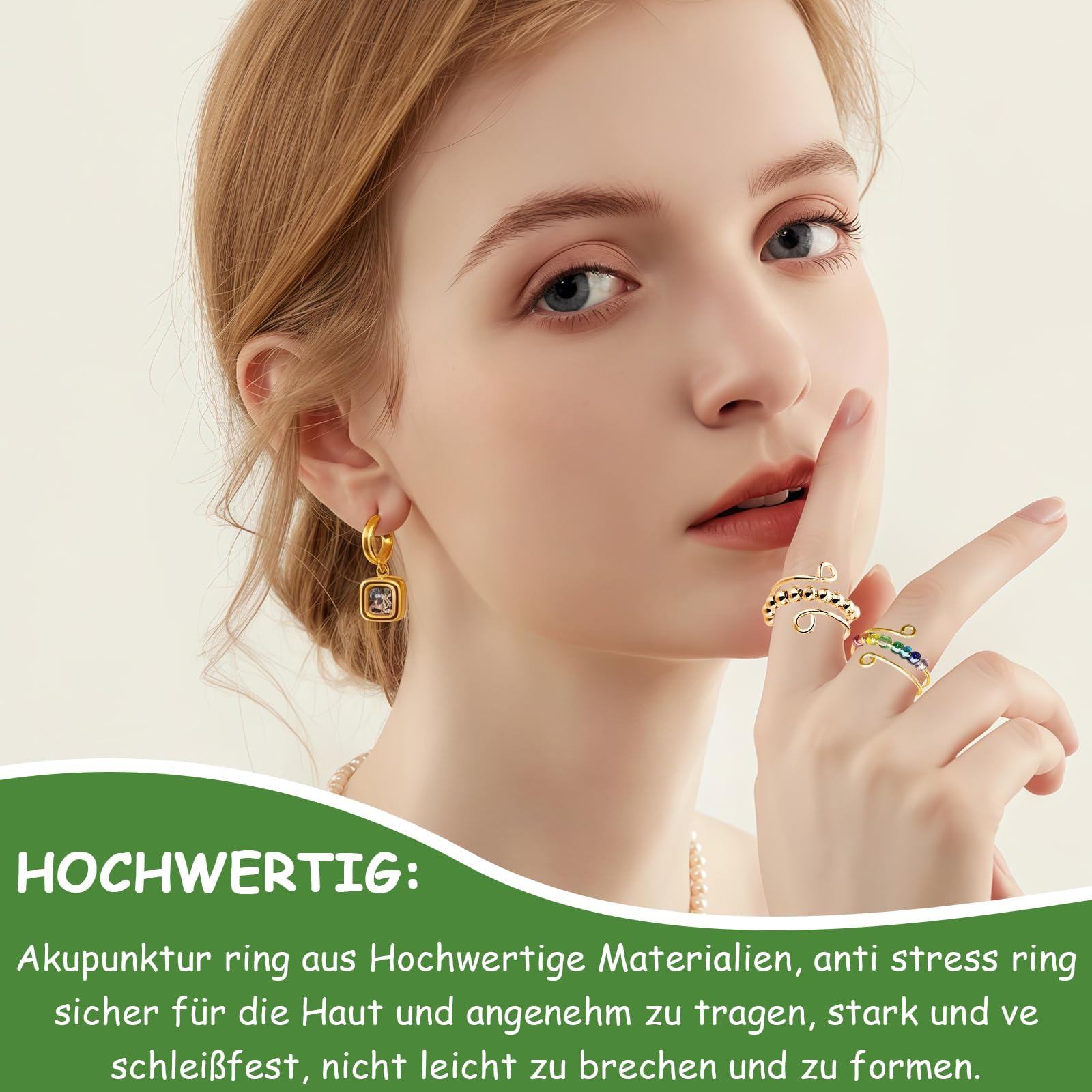 Zestaw 12 pierścionków Fidget Ring
