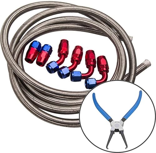 Miniatura 8 de Alicates de línea de combustible Alicates de extracción de línea de combustible para automóvil Alicates de tubería para clip de gasolina Desconexión