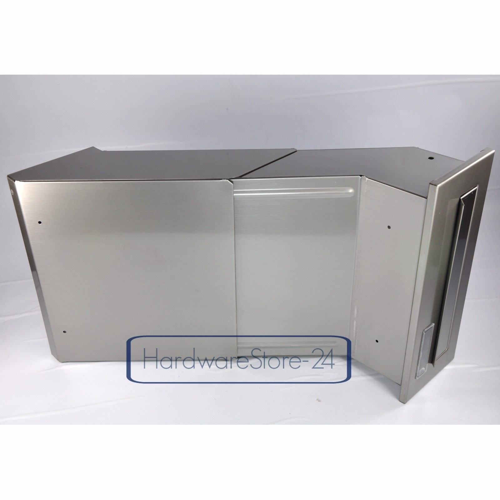 Hardware Store Cassetta delle Lettere da Parete XXL in Acciaio Inox, 305x135mm, Scanalatura 38x245mm, 3 Chiavi, Resistente alle Intemperie