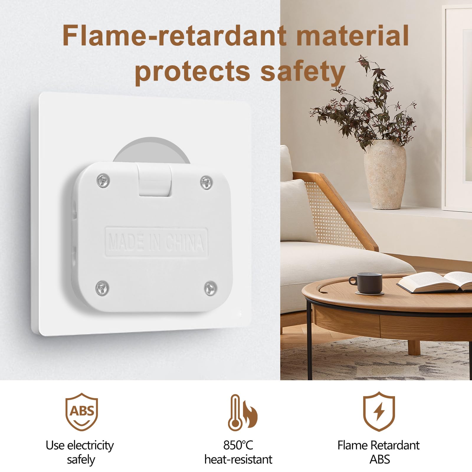 2 Pcs US à L'Europe Multiprise Plate, 180 ° Rotatable