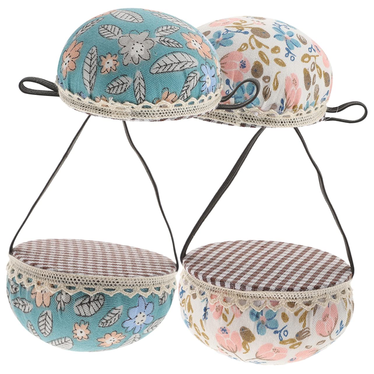 Tofficu 16piezas Alfiletero De Mano Reutilizable Banda Para Muñeca Herramienta De Costura Diaria Para Bordado y Manualidades