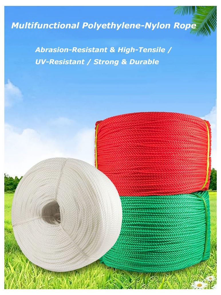Tendedero Multiusos Cuerda De Polietileno Nailon 10 Metros Resistente para Colgar Y Secar Portátil Ligero para Interiores Y Exteriores