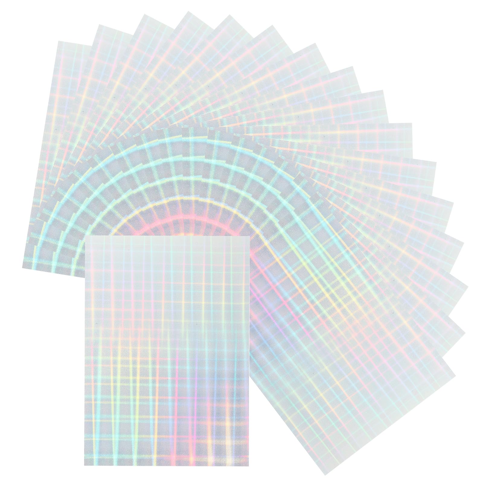 Zerodeko Foglio Adesivo per Stampante 20 Pezzi Carta Etichetta Autoadesiva in Pvc Lucida Multifunzionale per Etichette Indirizzo Casa