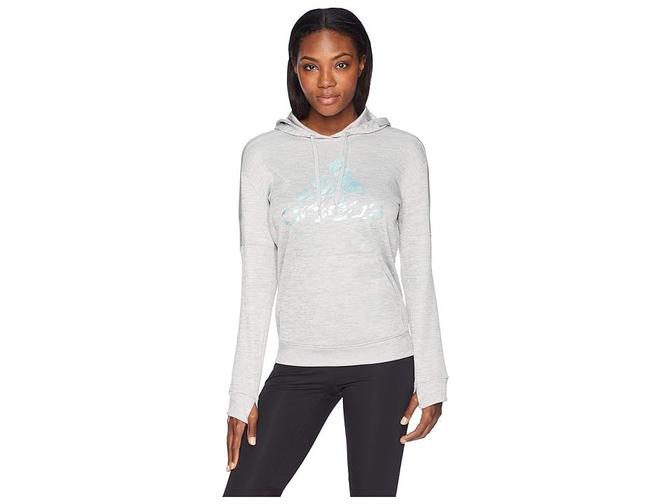 

adidas Badge of Sport Camo Print Hoodie (MGH Melange) Women's Sweatshirt