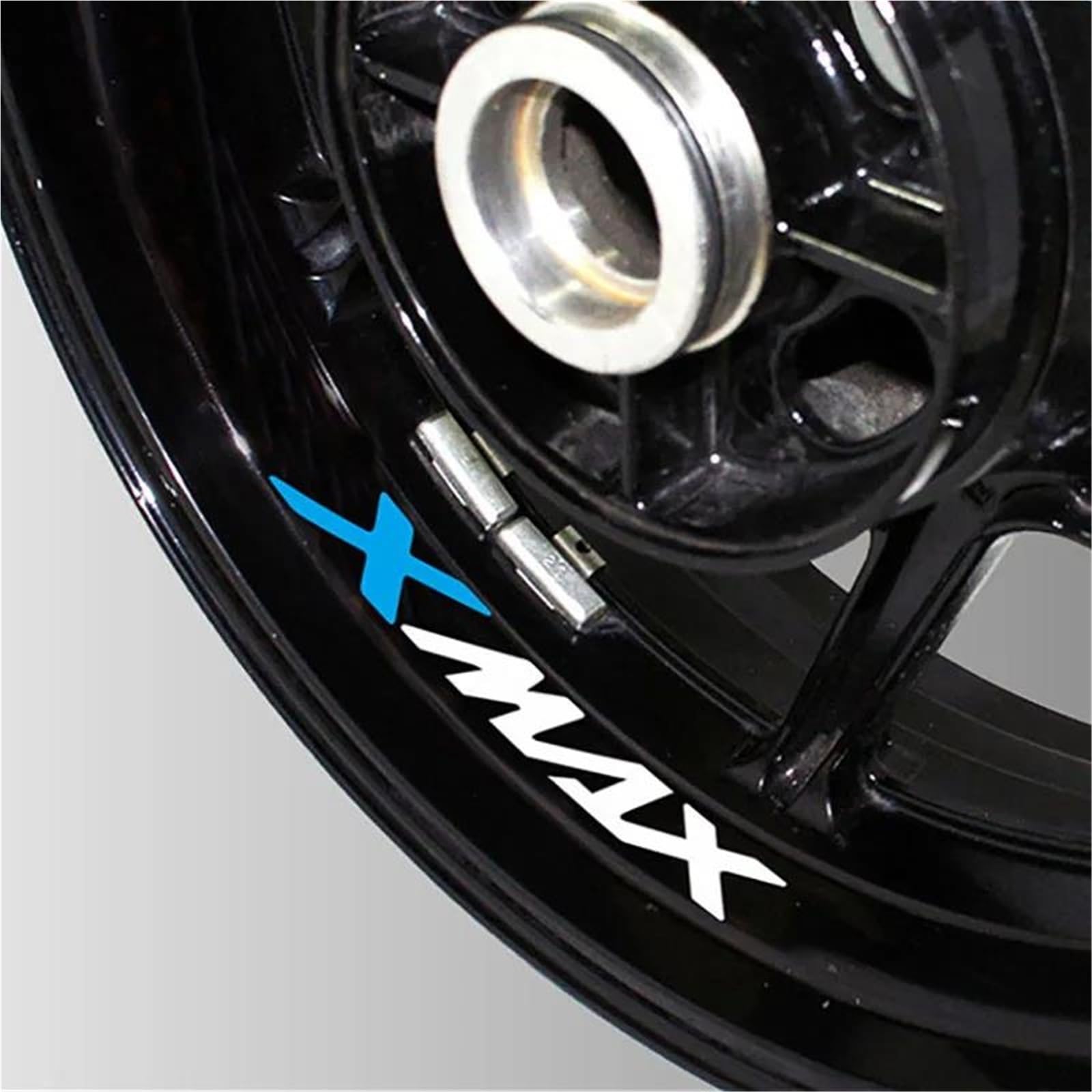 Motorcycle Wheel Stickers Night Reflective Decorative Rim for Yamaha XMAX300 XMAX400 XMAX250 X-MAX125(Style 2)