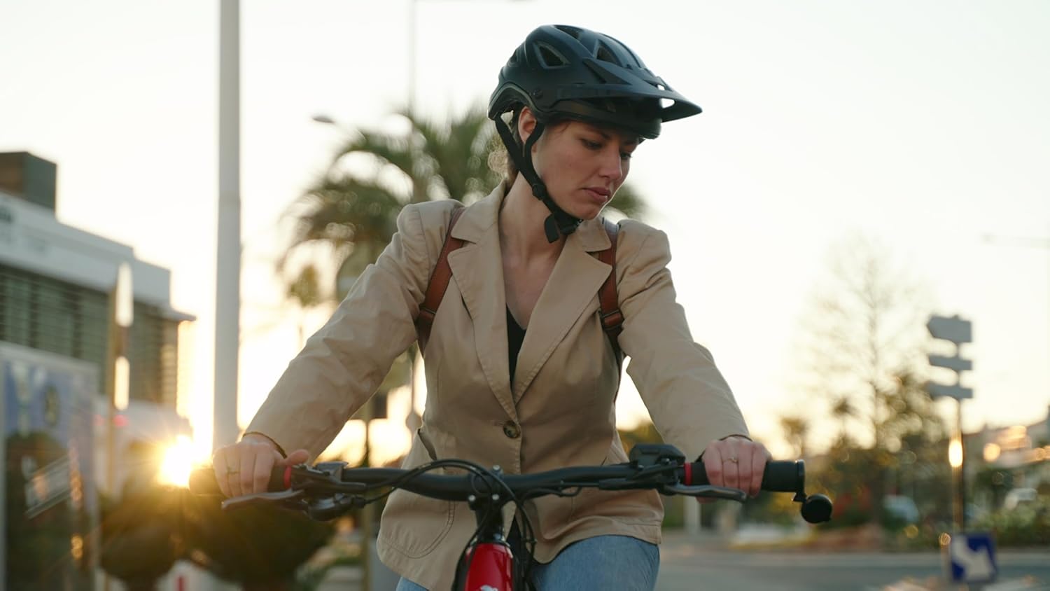 THE BEAM – CORKY Urban – Folding Rear-View Bicycle Mirror for Handlebars, Bike Mirror Handlebar Mount – Mini Lens with Wide View and 360-degree Rotation