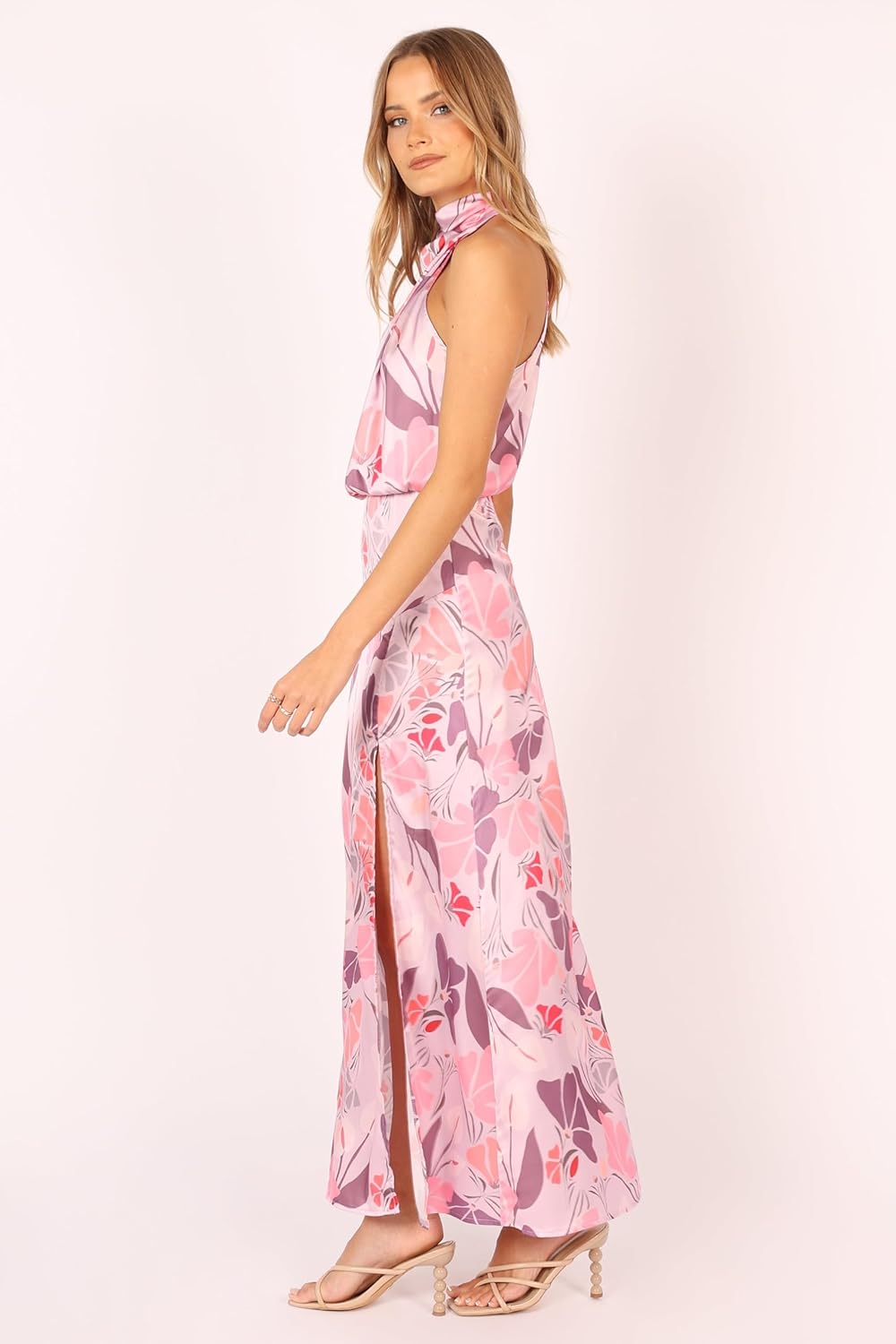 Petal & Pup Womens Amelia Halterneck Maxi Dress - Image 5