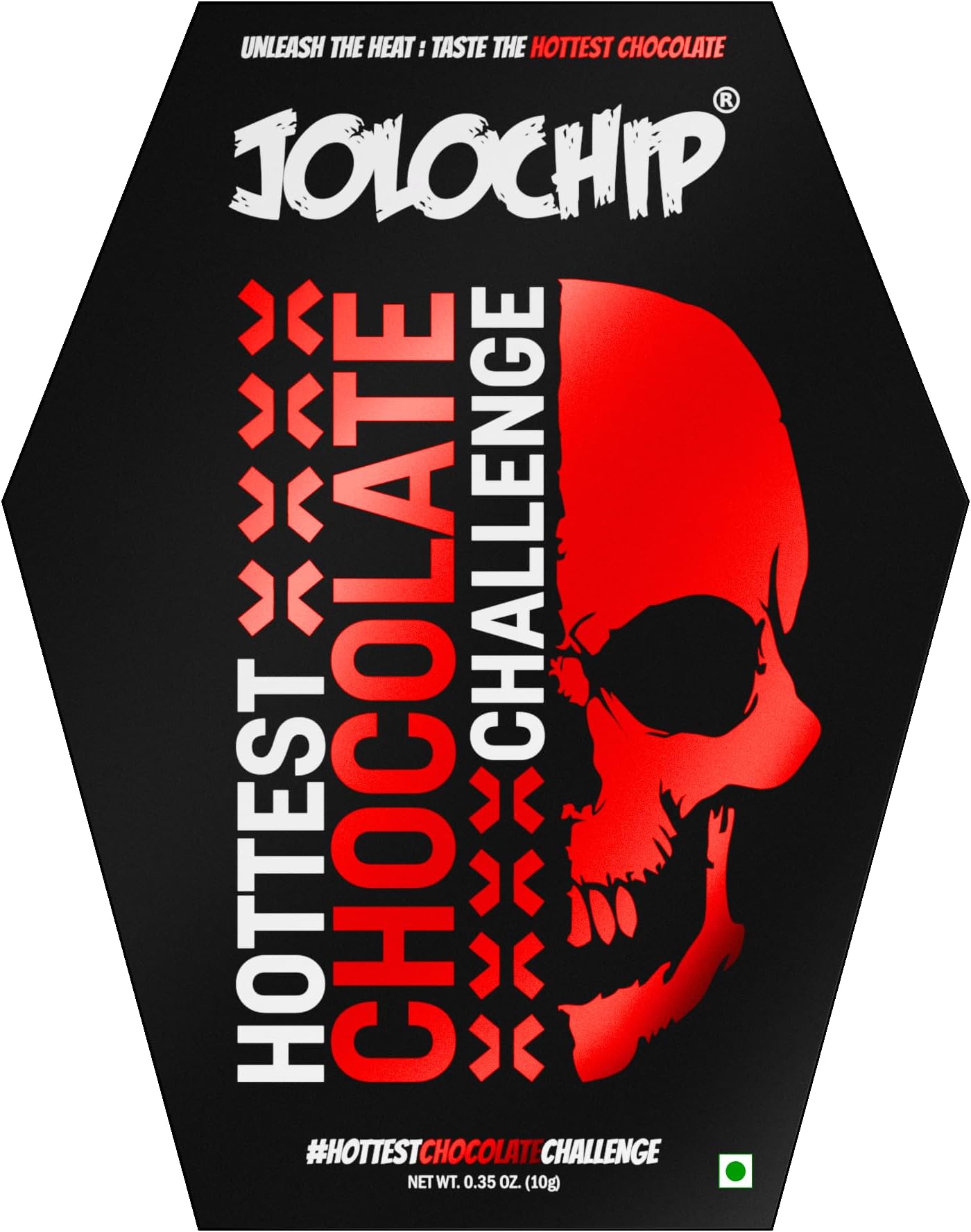 Hottest Chocolate Challenge 10g | 9 Million SHU | Spicy Dark Chocolate | Skull Shape Chocolate
