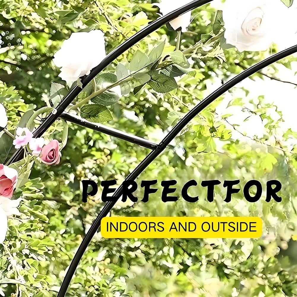 Robusto arco da giardino in metallo per piante rampicanti – graticcio regolabile in bronzo e pergolato da matrimonio, decorazione per esterni, 140 cm di larghezza x 230 cm di altezza, perfetto per