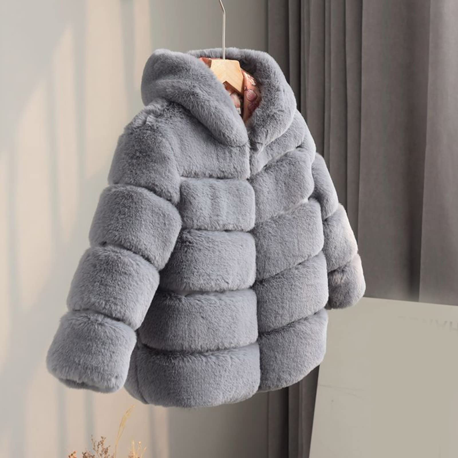 Generisch Giacca invernale per neonato con colletto Soild Giacche Calde con cappuccio Giacca di lana Cappotti Matschhose Set