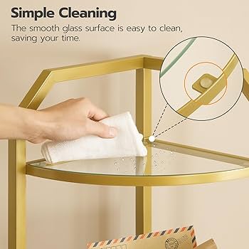 置物 Gold prestige Amazon.com: HOOBRO 5-Tier Corner Shelf Stand, Gold Corner