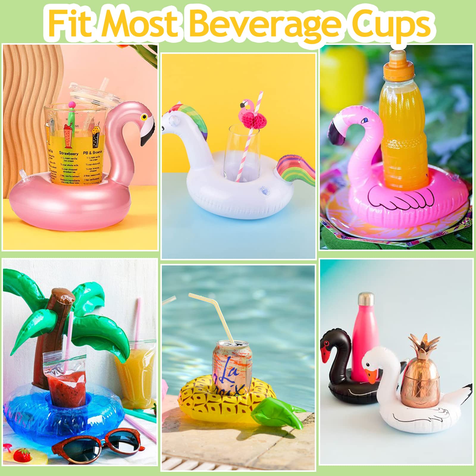Soporte para bebidas para piscina, posavasos inflable para bebidas, tante para tazas flotante inflable, bandeja de hielo de autoservicio, flotador para piscina, decoración para fitas Soporte para bebidas para piscina, posavasos inflable para bebidas, tante para tazas flotante inflable, bandeja de hielo de autoservicio, flotador para piscina, decoración para fitas