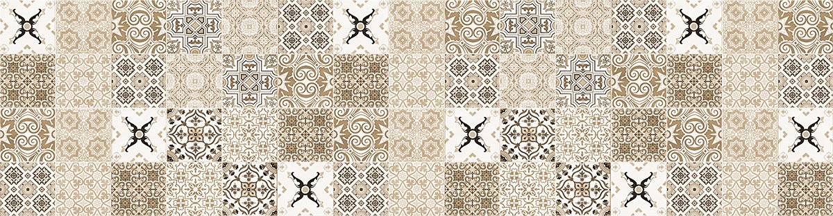 Laroom Alfombra Vinílica de Cocina Diseño Faro, Vinilo Antiliscante, Beige, 65x250 cm