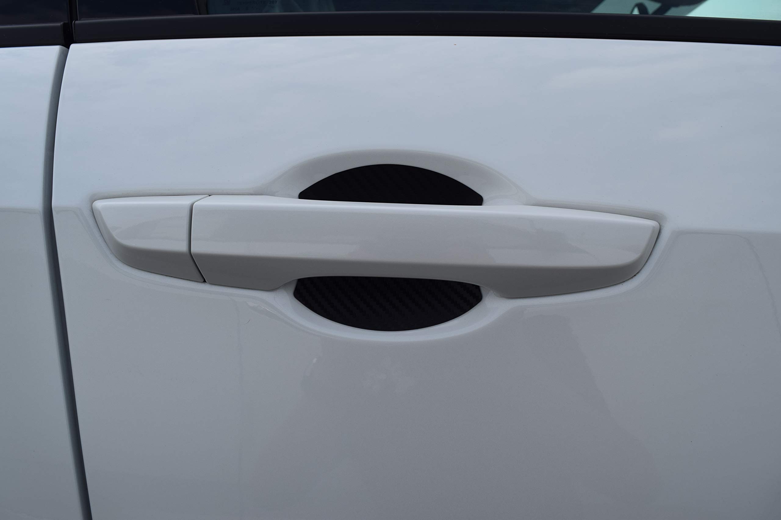 Cupeez for Cars Carbon Fiber Auto Accessory Car Door Handle Scratch Cover Guards Protector Fits Mazda 3 (4pk)