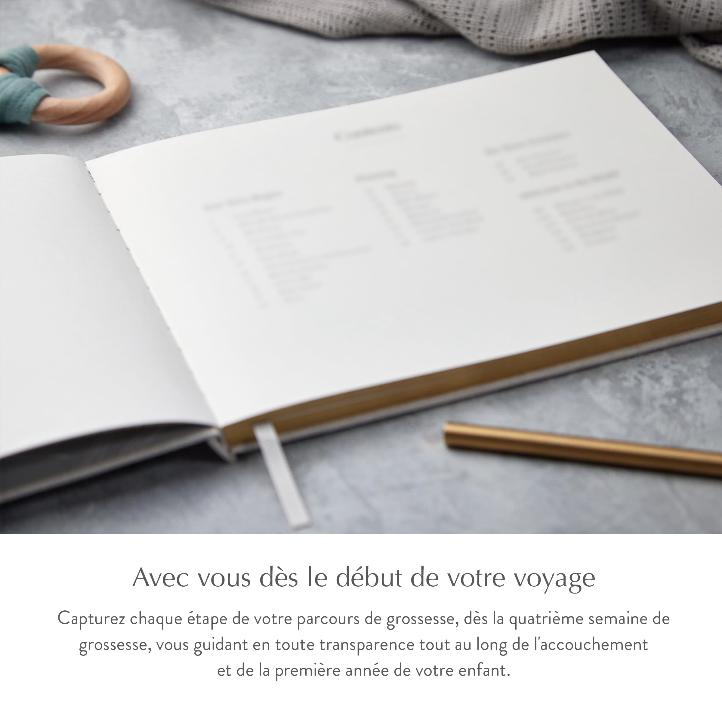 Your Edition Journal de grossesse – Livre de souvenirs de bébé pour les futures mamans – Livre de grossesse de luxe – Planificateur de grossesse – Cadeau de grossesse pour la première fois – Avec