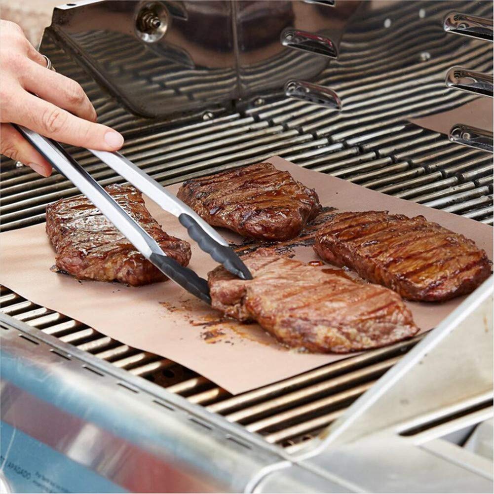 Cookina Bbq Reusable Grill Mat AOOCAN Copper Grill Mat Set Of
