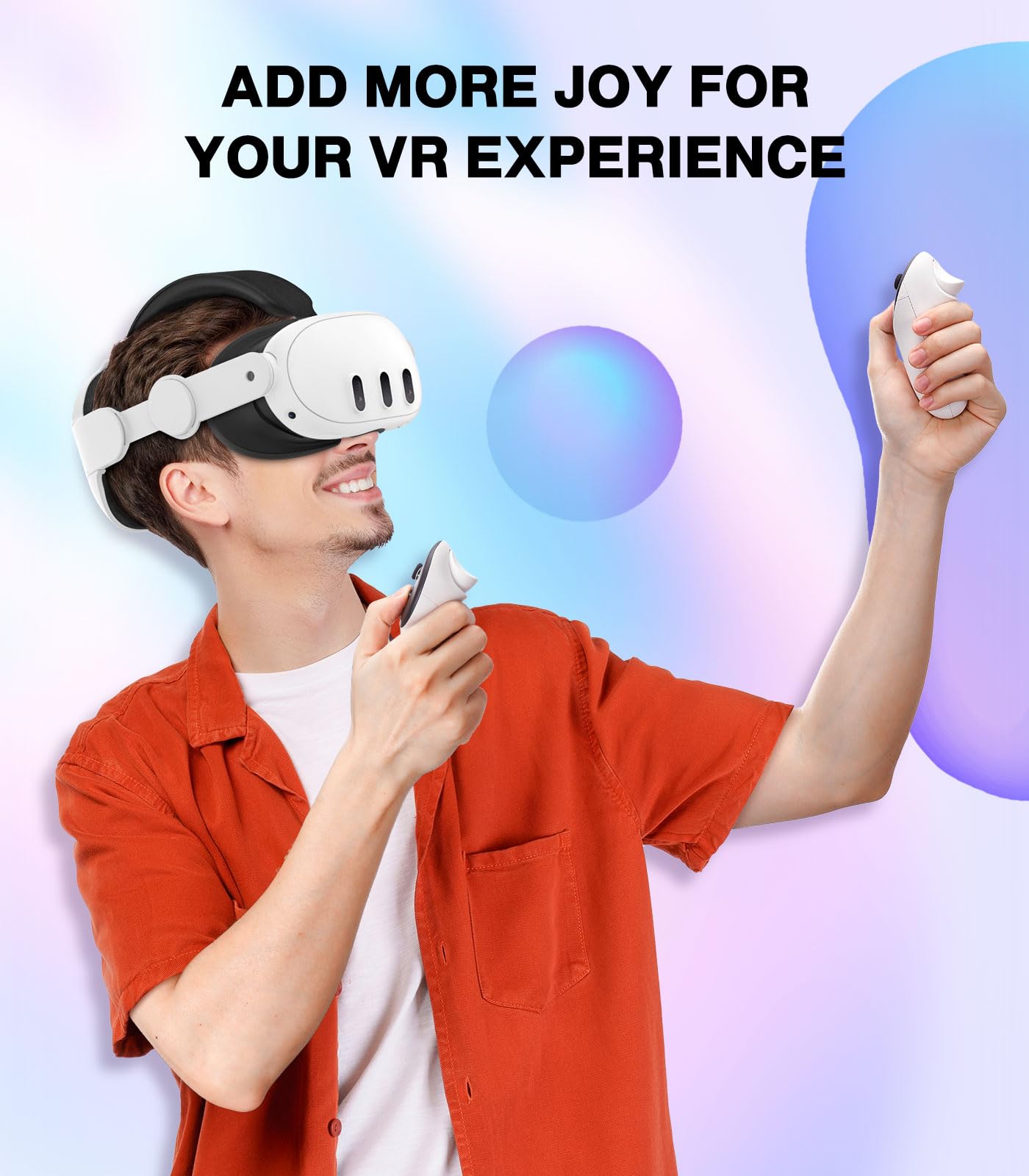 MoKo Correa de Cabeza para Meta Quest 3S, Correa Ajustable Elite de Repuesto para Mayor Comodidad de Apoyo y Inmersión de Juego VR Accesorios Compatibles con Oculus Quest 3(Solo Correa para la Cabeza)