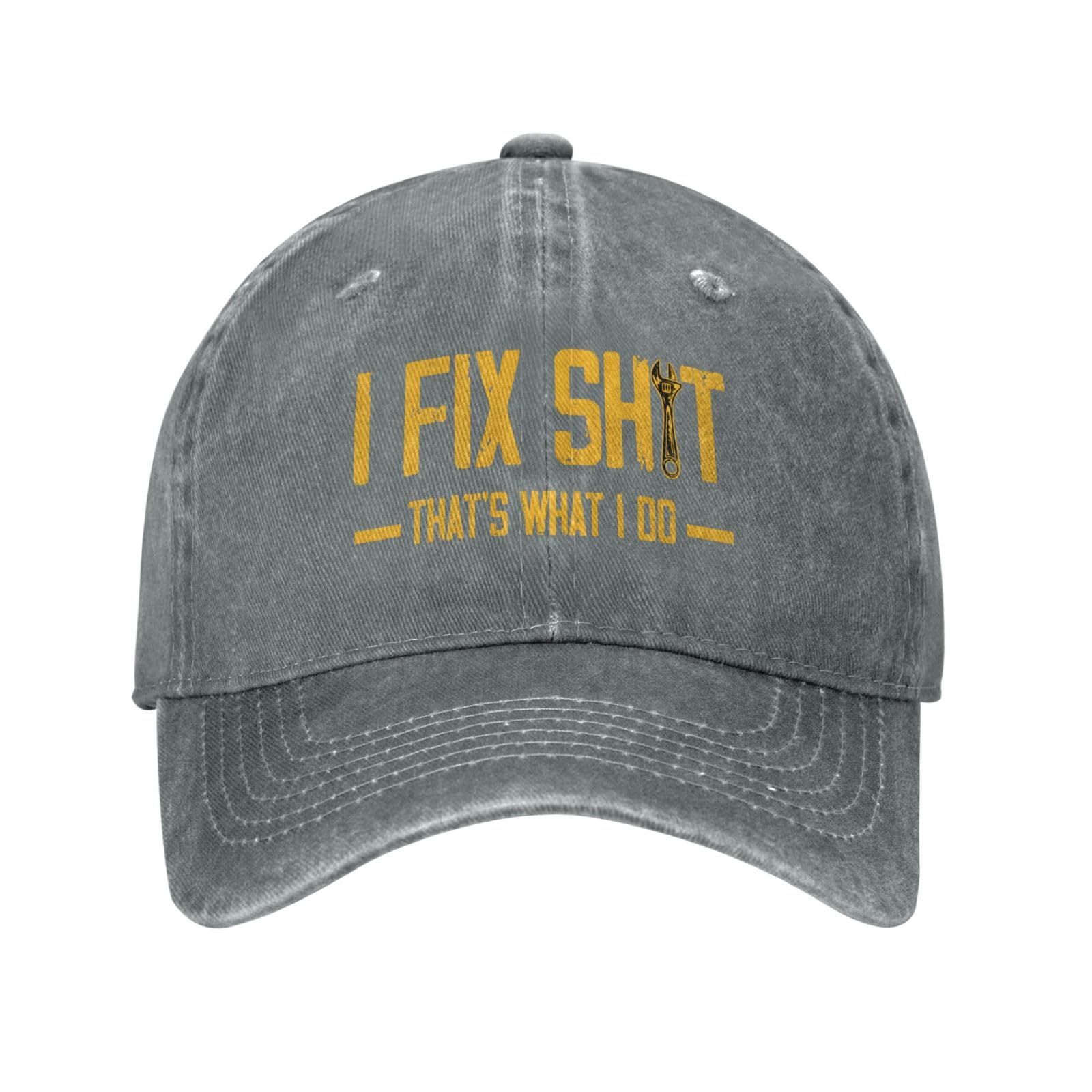 ACEPrints I Fix Shit Cap That's What I Do Denim Hat