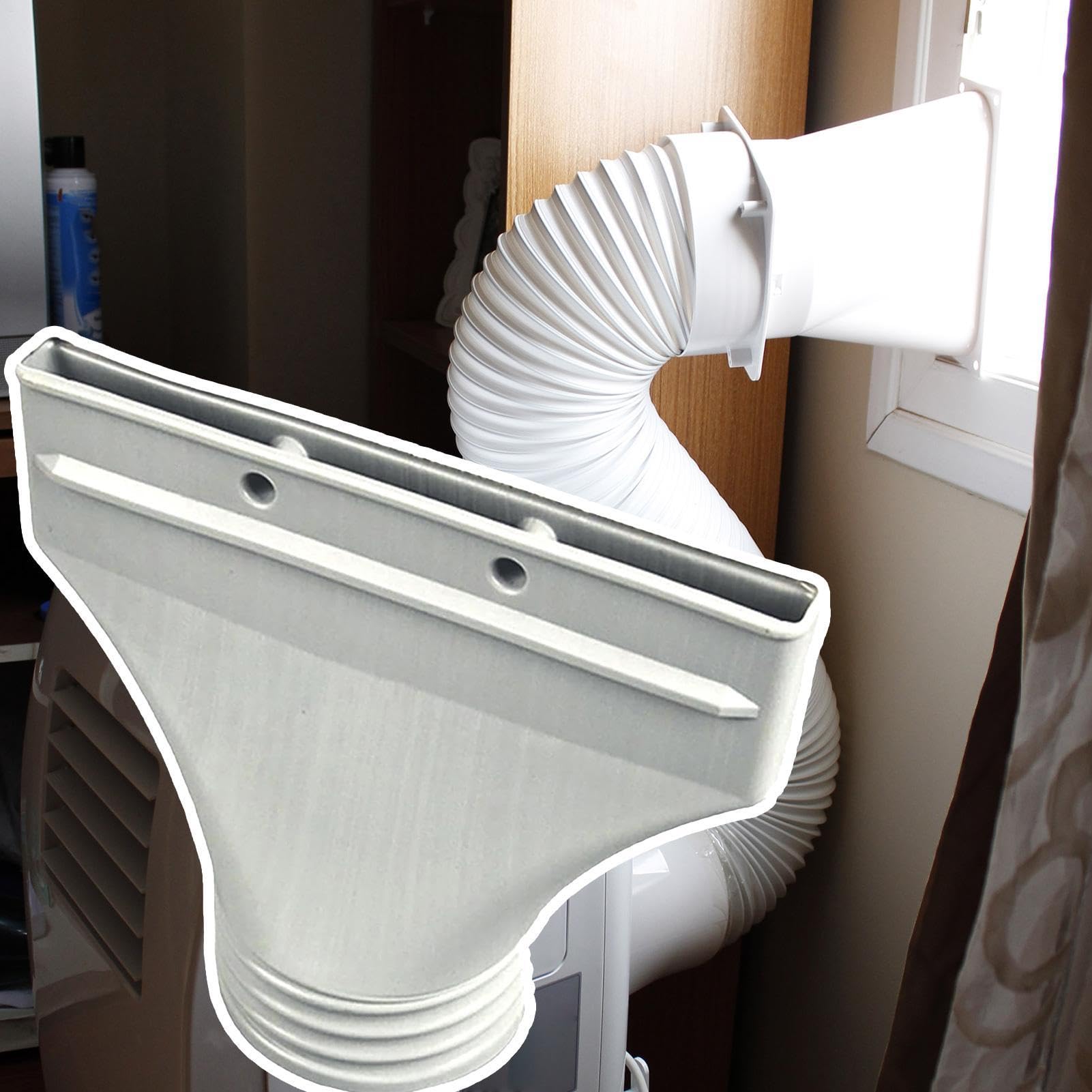 Przenośne złącze węża AC rura łącząca wentylacja | Adapter odpowietrzający suszarka do okapu kuchennego suszarka do klimatyzatora samochodowego Jednostka drzwi okiennych