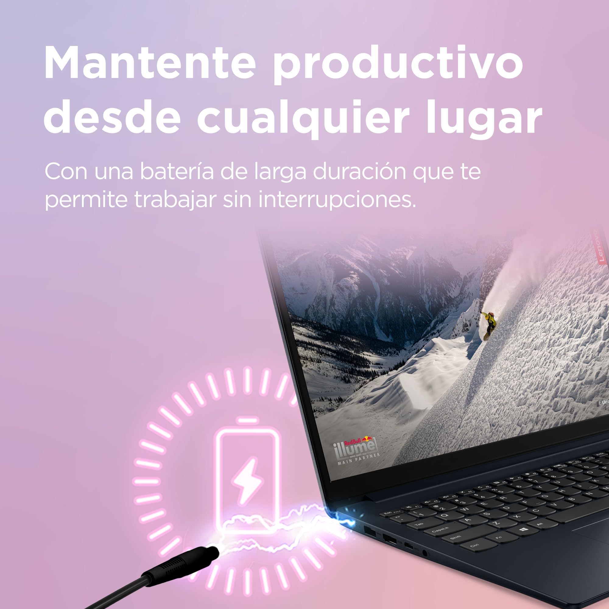 Lenovo IdeaPad 1 Gen 7 - Ordenador Portátil 15.6" FullHD (AMD Ryzen 7 5700U, 8GB RAM, 512GB SSD, AMD Radeon Graphics, Sin Sistema Operativo) Azul - Teclado QWERTY Español