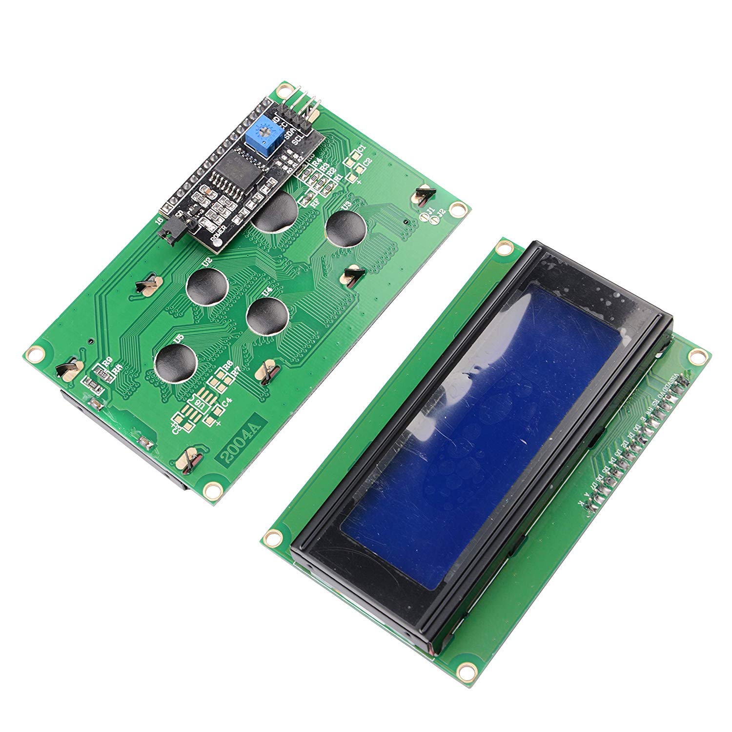 REES52 2Pcs 2004 LCD Display Module Blue 20x4 I2C Serial Interface Board for Arduino-image-16